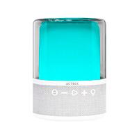 Esta es la imagen de bocina acteck glee pure ap50 / inalambrica / bluetooth - conexion tws  3.5 mm / sonido estereo / 10 w / iluminacion led / subwoofer / blanco / ac-936415